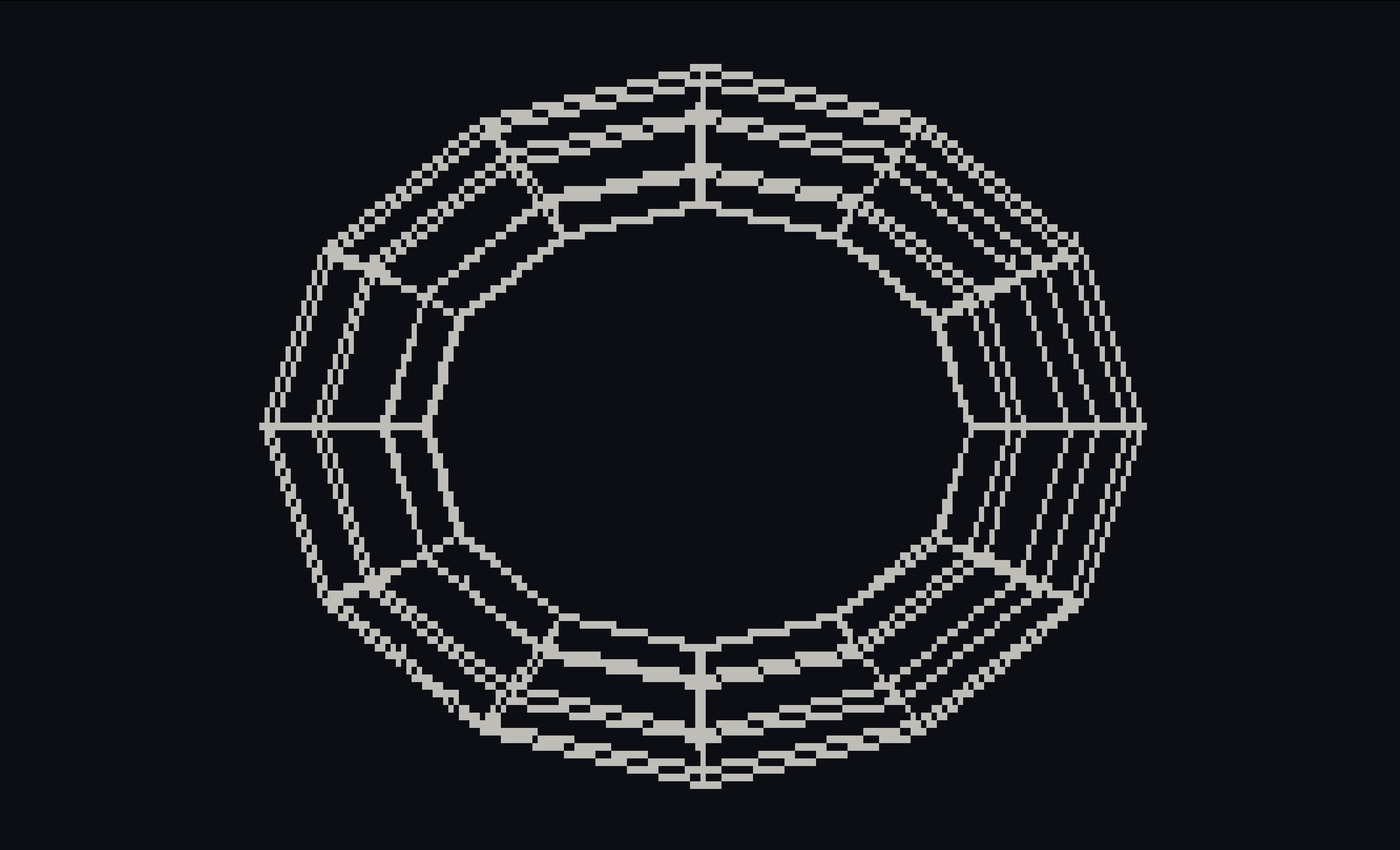 3D wireframe rendered in the terminal